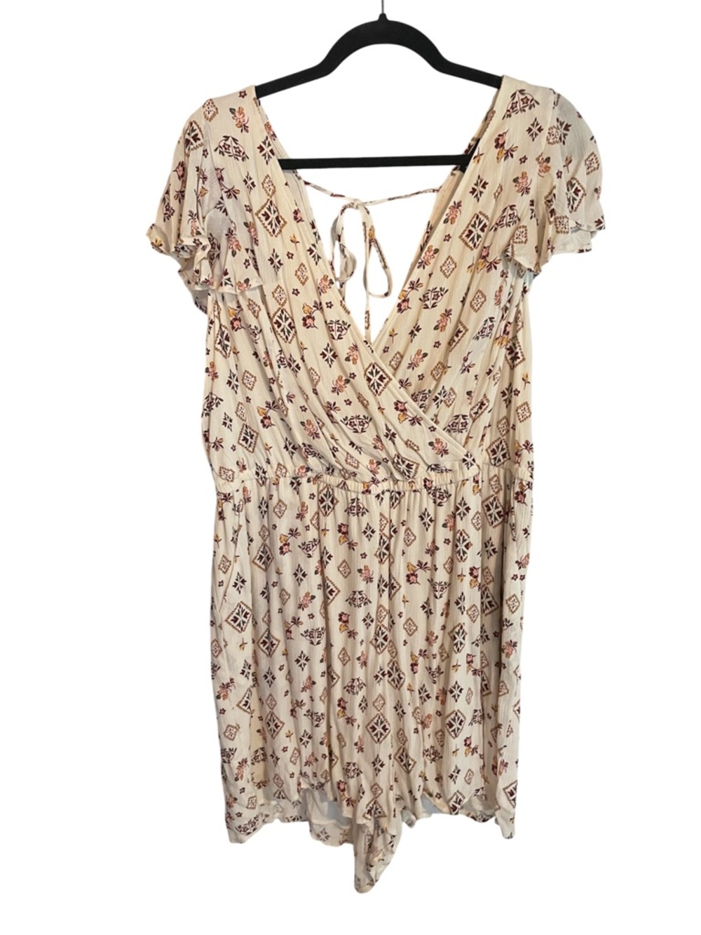 torrid Cream Printed Romper